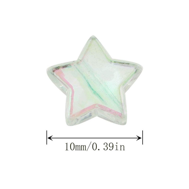 JCBIZ 100pcs 10mm Acrylic Star Beads for DIY Jewelry Making Necklace Bracelet Accessories - Image 4